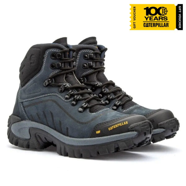 Bota Caterpillar Conquest Azul Nobuck - Imagem 4