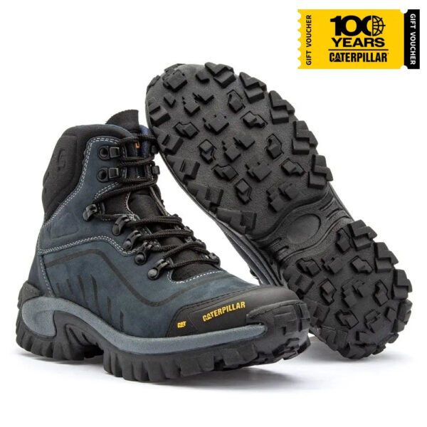 Bota Caterpillar Conquest Azul Nobuck - Imagem 2