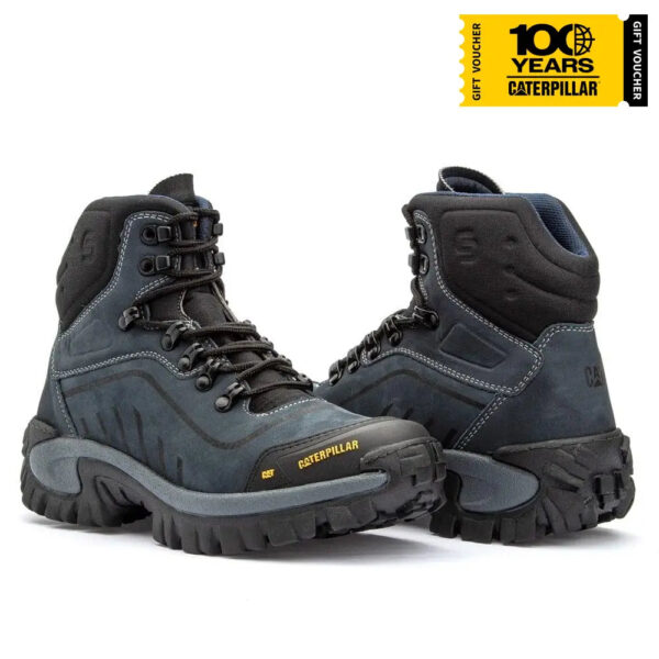 Bota Caterpillar Conquest Azul Nobuck - Imagem 3