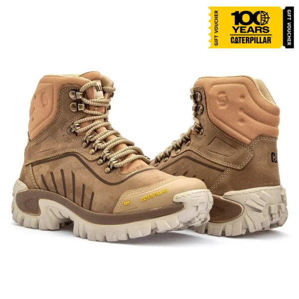 Bota Caterpillar Conquest Creme Nobuck - Imagem 2
