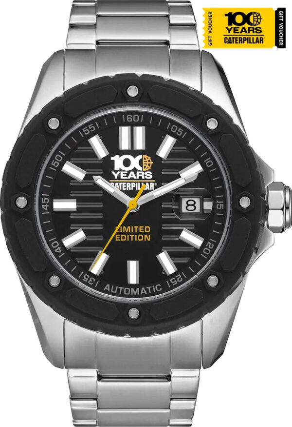 Relógio Automático Shockmaster 100 Anos com Pulseira Prata